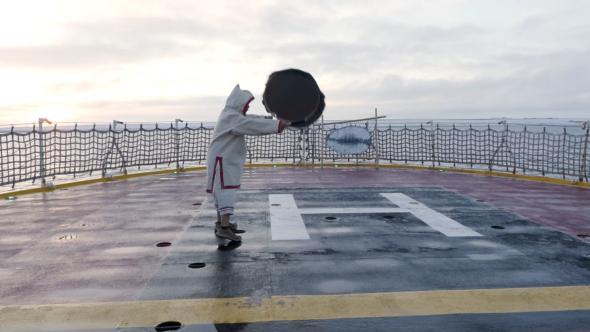 Welcome To Our Qammaq - Artcirq Perform on Board Coast Guard ship The Amundsen