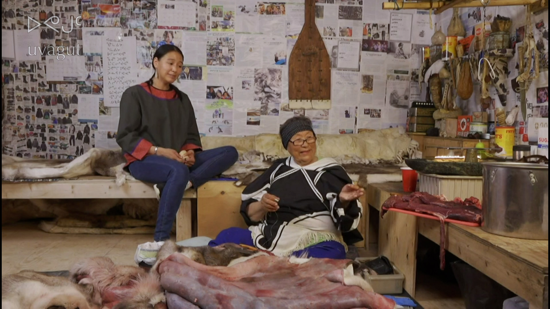 Welcome To Our Qammaq - Caribou Skinning